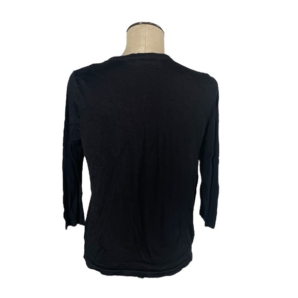 PETER NYGARD Black Zip Cardigan Size M - Picture 2 of 6